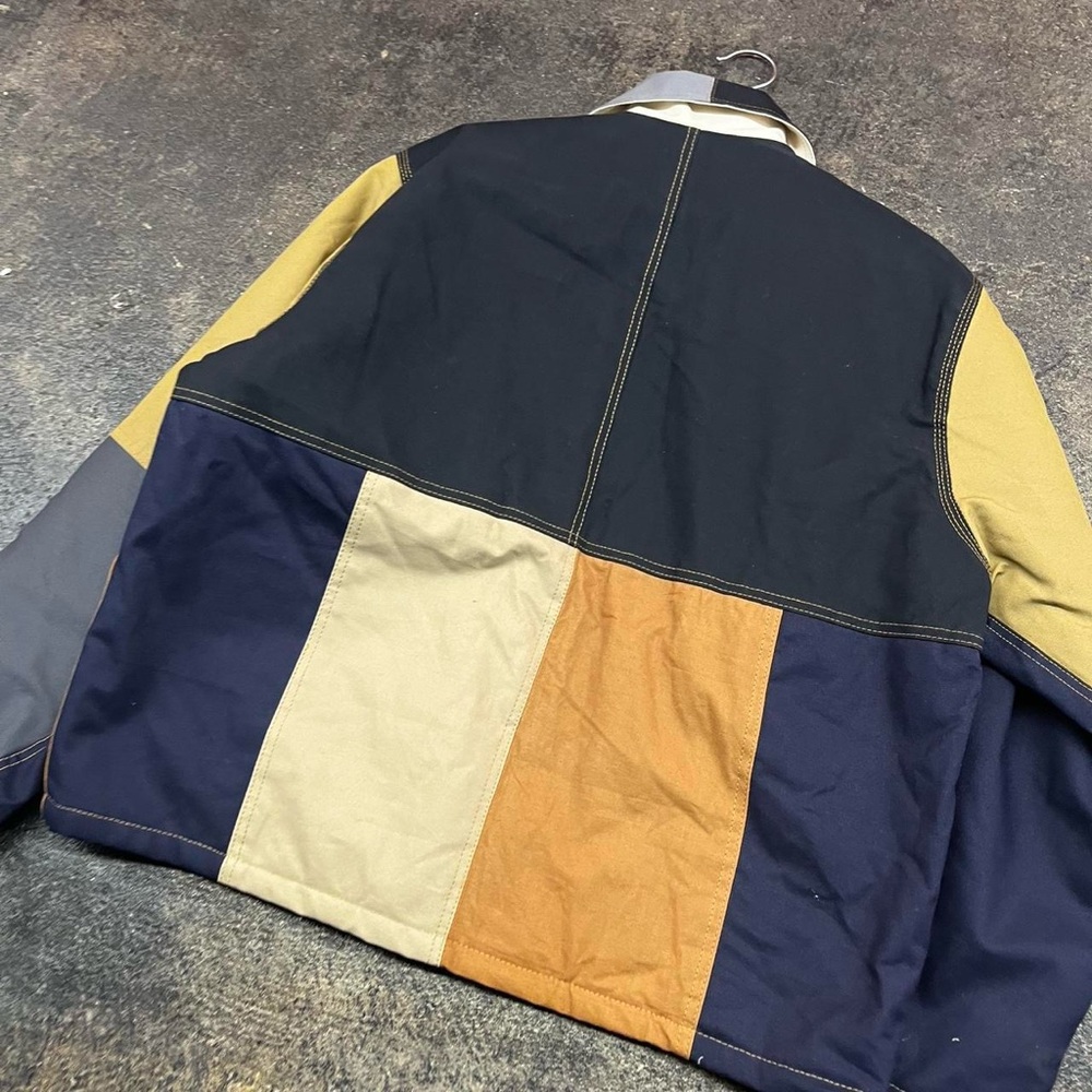 Vtg Carhartt Multicolor Custom Detroit Jacket - colorblock brand new - Picture 6 of 6